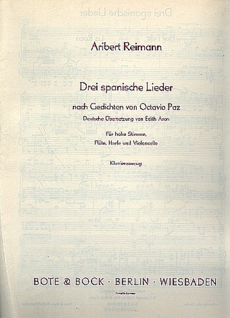 Drei spanische Lieder (1958)