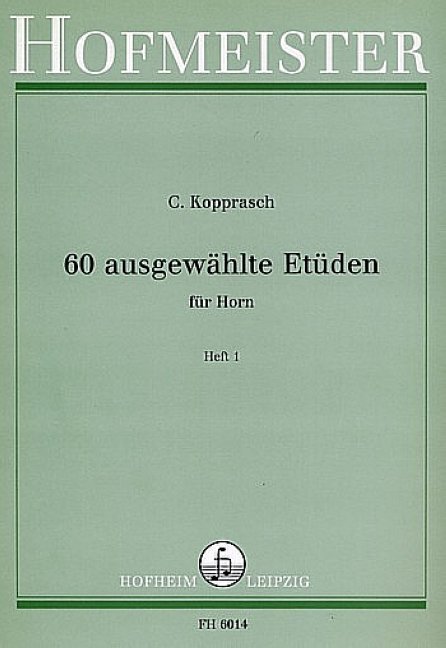 60 ausgwählte Etüden, Heft 1