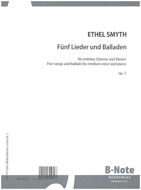 Fünf Lieder und Balladen für mittlere Stimme und Klavier op.3