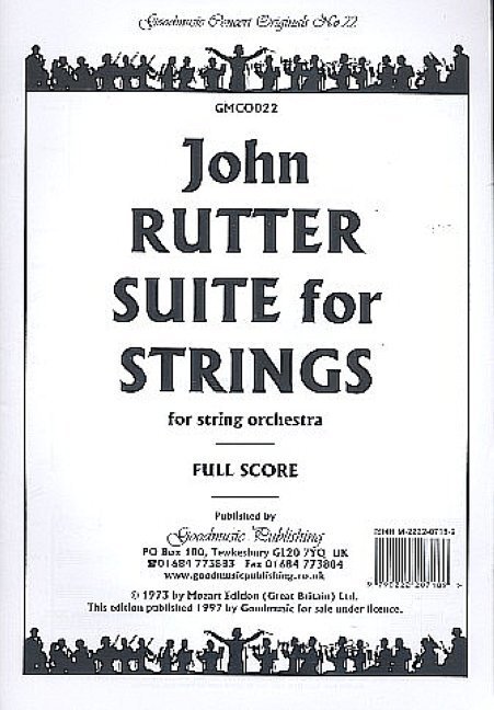 Suite for Strings for string orchestra - score