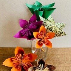 Origami Flower klein